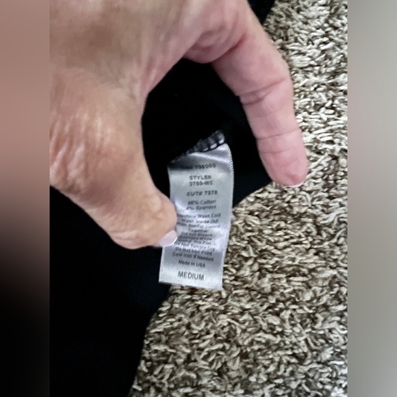 Evereve Project Social T Black Mesh Tunic Size Medium - Picture 6 of 7